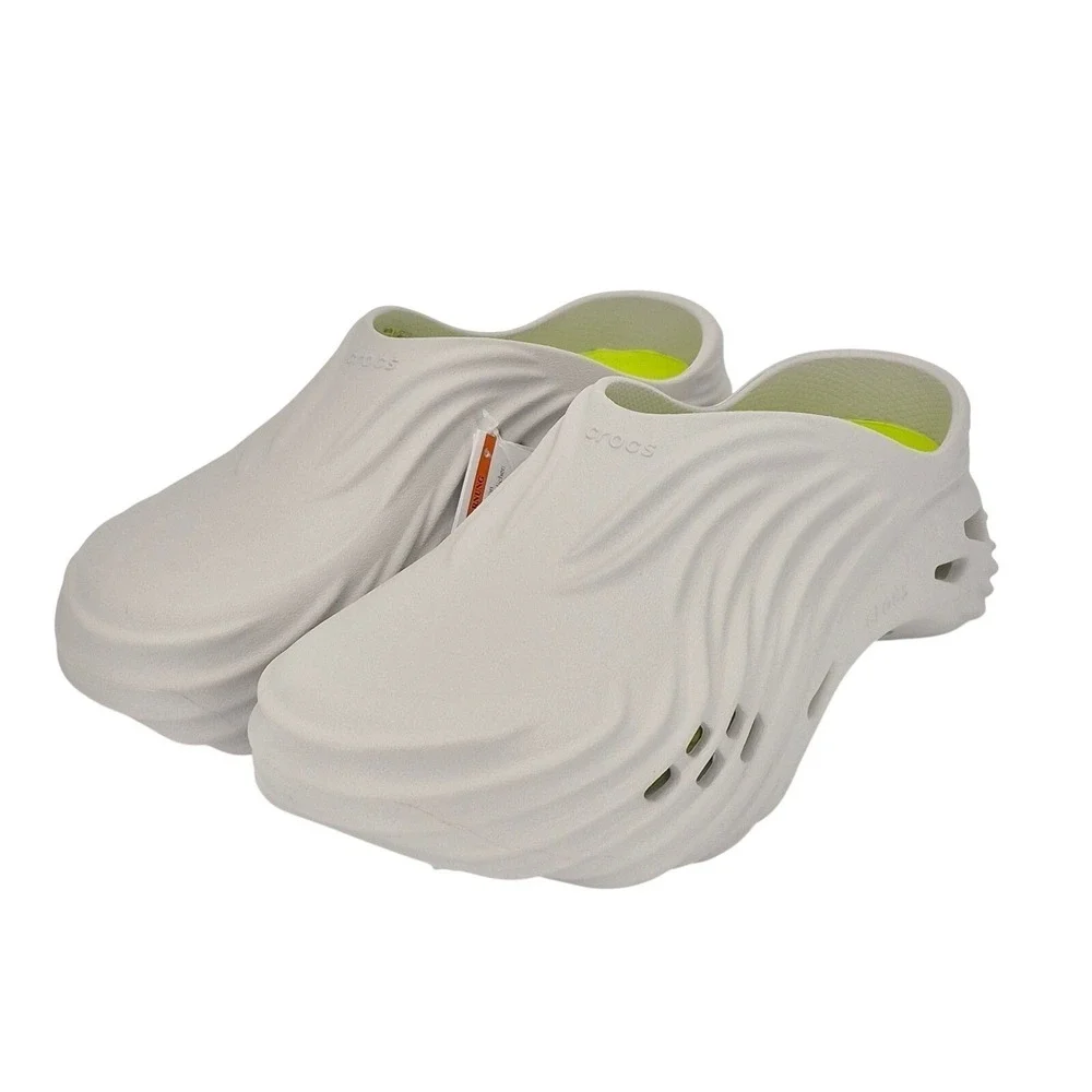 Crocs Echo Wave Clogs Atmosphere Gray Men's Size 11 Sandals Shoes NEW
